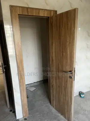 Plain Beige HDF Wooden Door