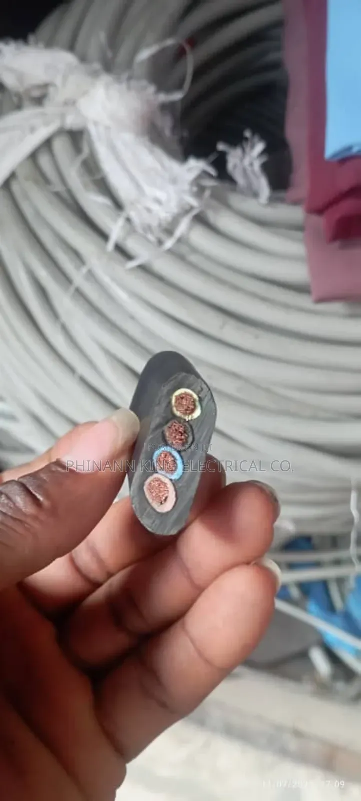 Crane Flat Wire 4mm 4core Cable