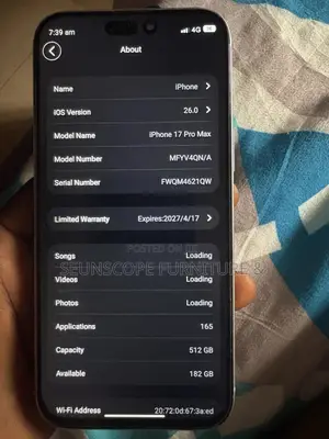 Apple iPhone 17 Pro Max 512 GB Silver