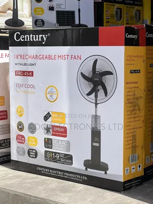 Century FRC-45-K 18" Rechargeable Mist Fan