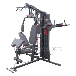 Heavy Duty 3 Station Gym With Adjustable Bench