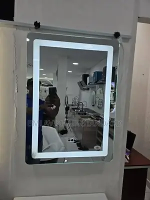 80 by 60 Rectangle Curved Led Mirror