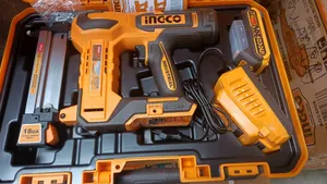 Ingco 20v Cordless Brad Nailer and Crown Stapler Kit