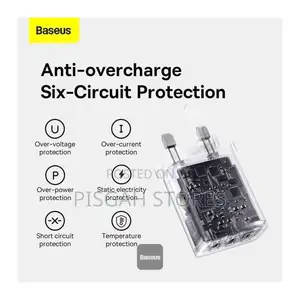 Baseus Usb-a Wall Charger,17w Usb Charger Adapter Uk Plug