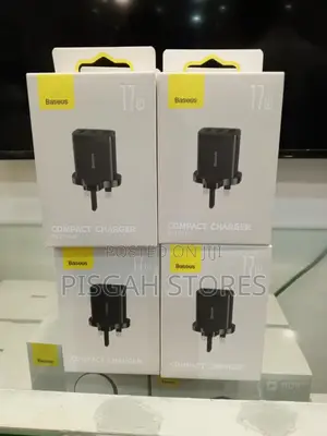 Baseus USB-a Wall Charger,17w USB Charger Adapter Uk Plug