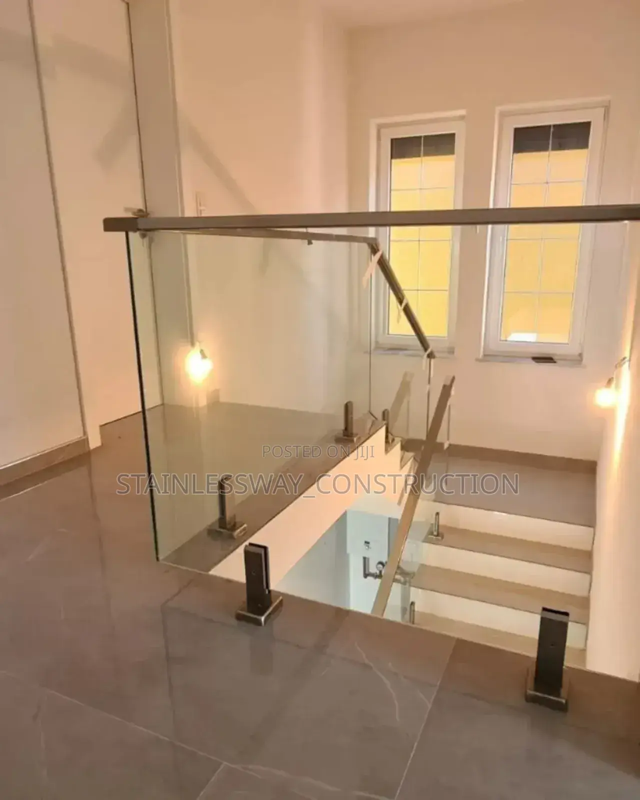 Crystalview Glass on Staircase