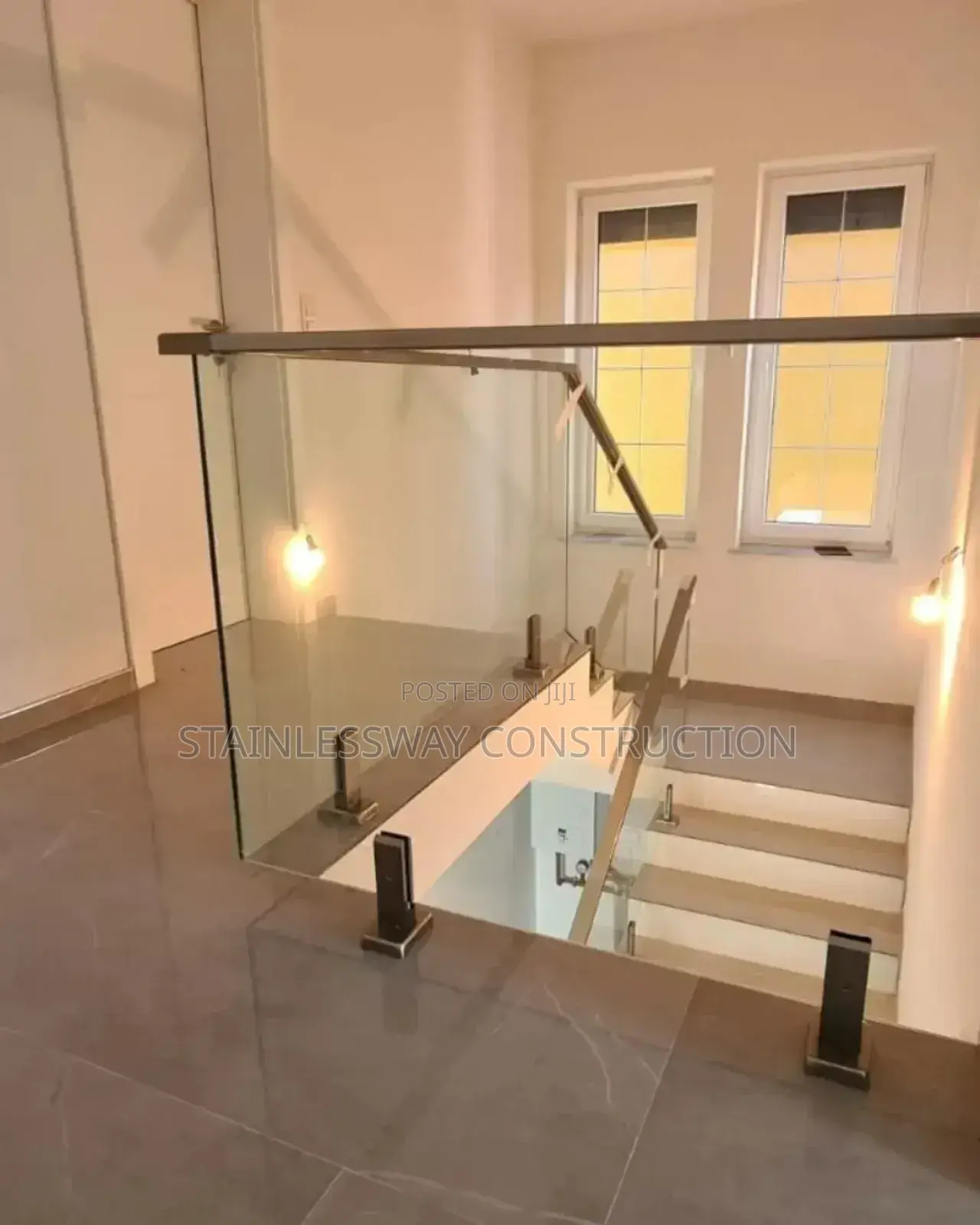 Crystalview Glass on Staircase
