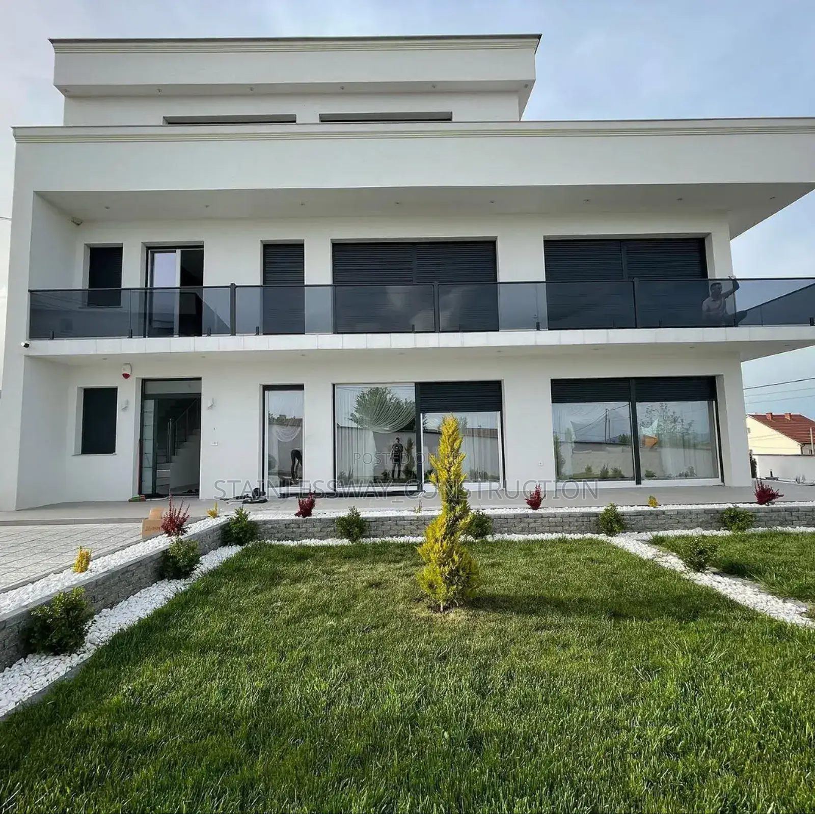 Elite Glass Dark Grey Solutions on Balcony