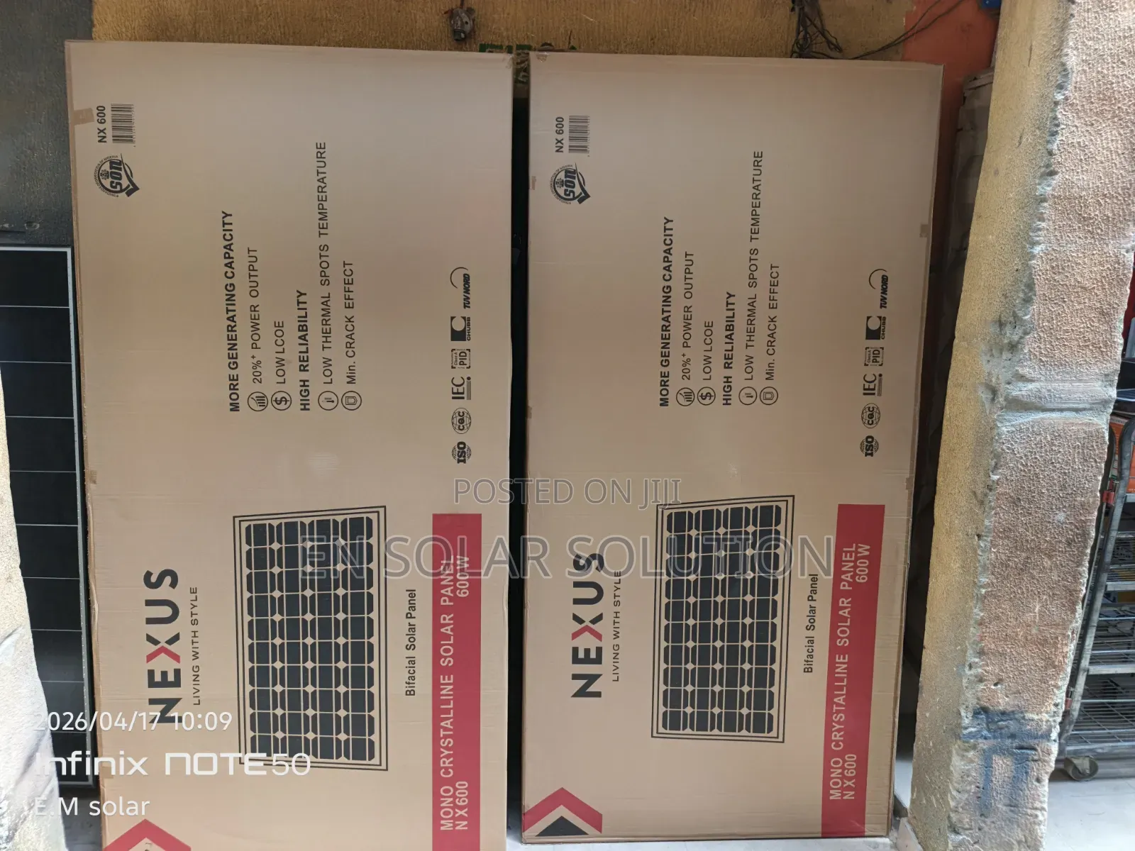 600watts Nexus Bificial Panel Available
