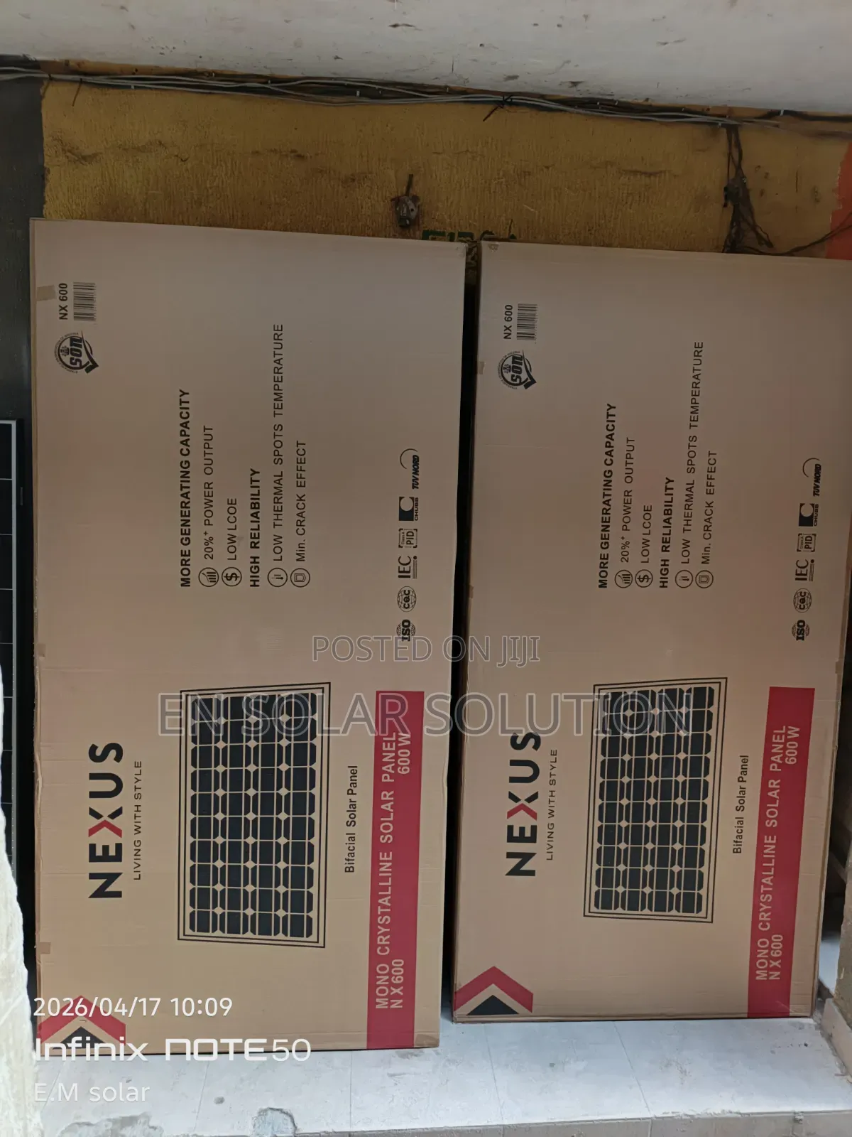 600watts Nexus Bificial Panel Available