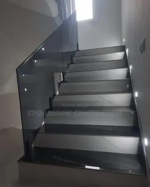 Pureglass Designs Dark Grey on Staircase