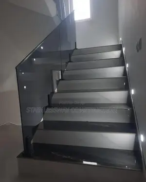 Pureglass Designs Dark Grey on Staircase