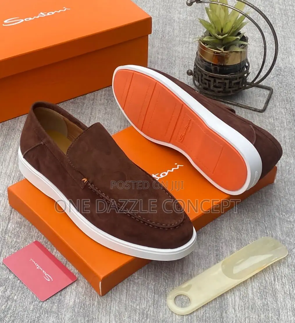 Santoni Suede Loafers