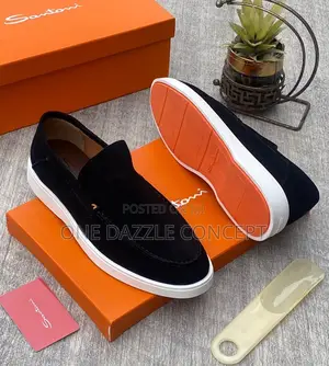 Santoni Suede Loafers