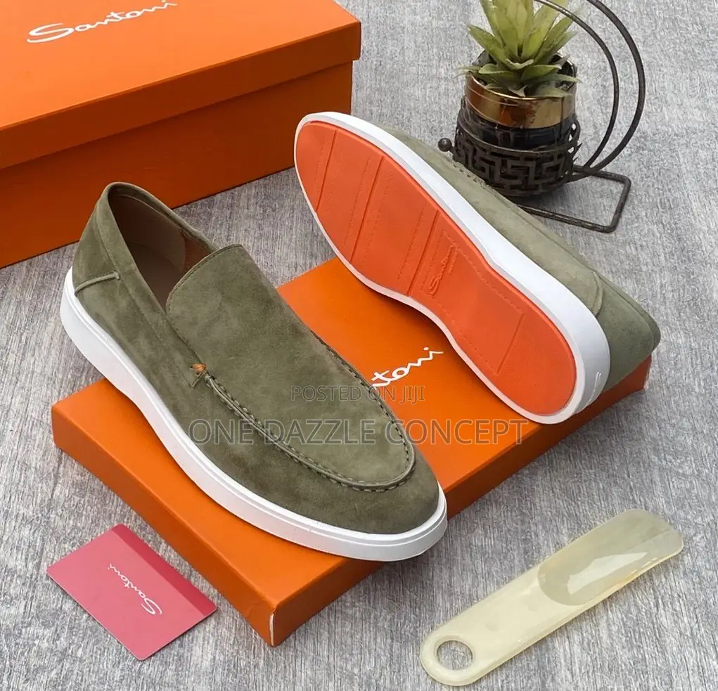 Santoni Suede Loafers