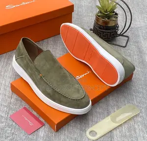 Santoni Suede Loafers
