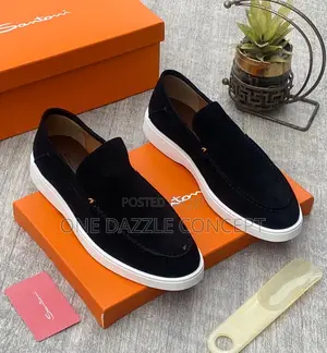Santoni Suede Loafers