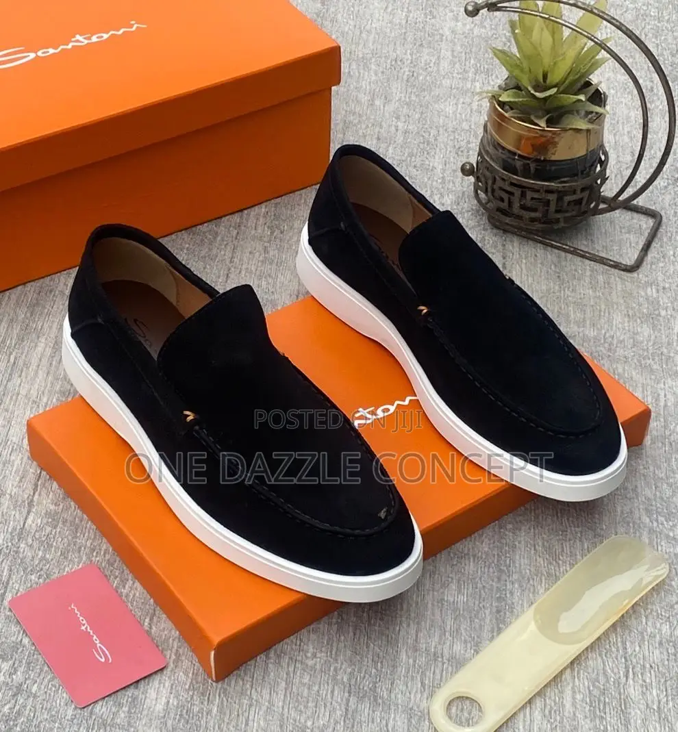 Santoni Suede Loafers