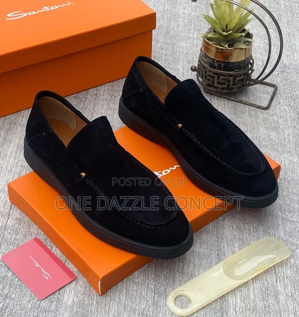 Santoni Suede Loafers