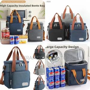 Double Deck Cooler Handbags For Office/Picnic/Fishing/School