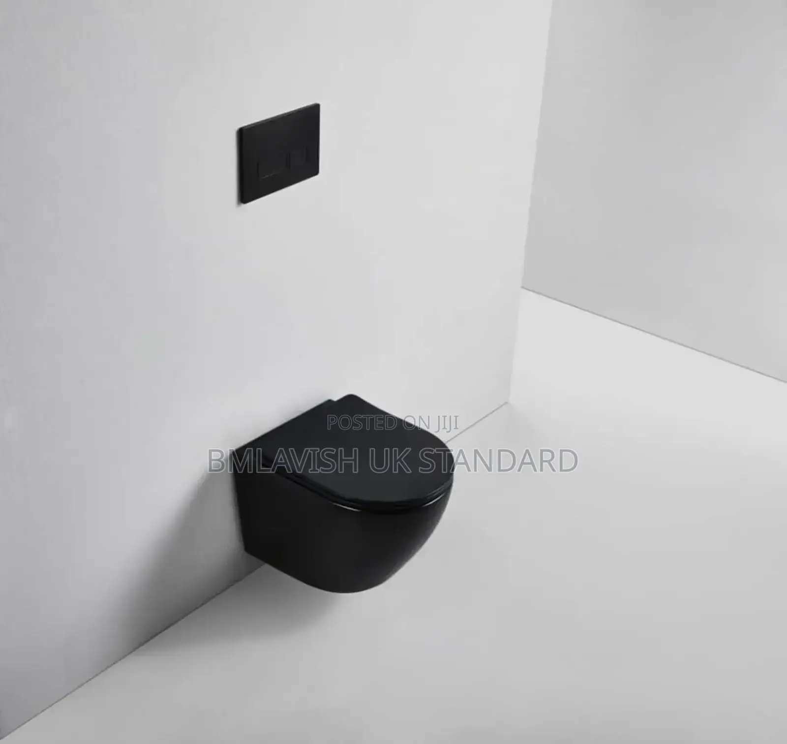 Imperial Black Concealed Water Closet Set