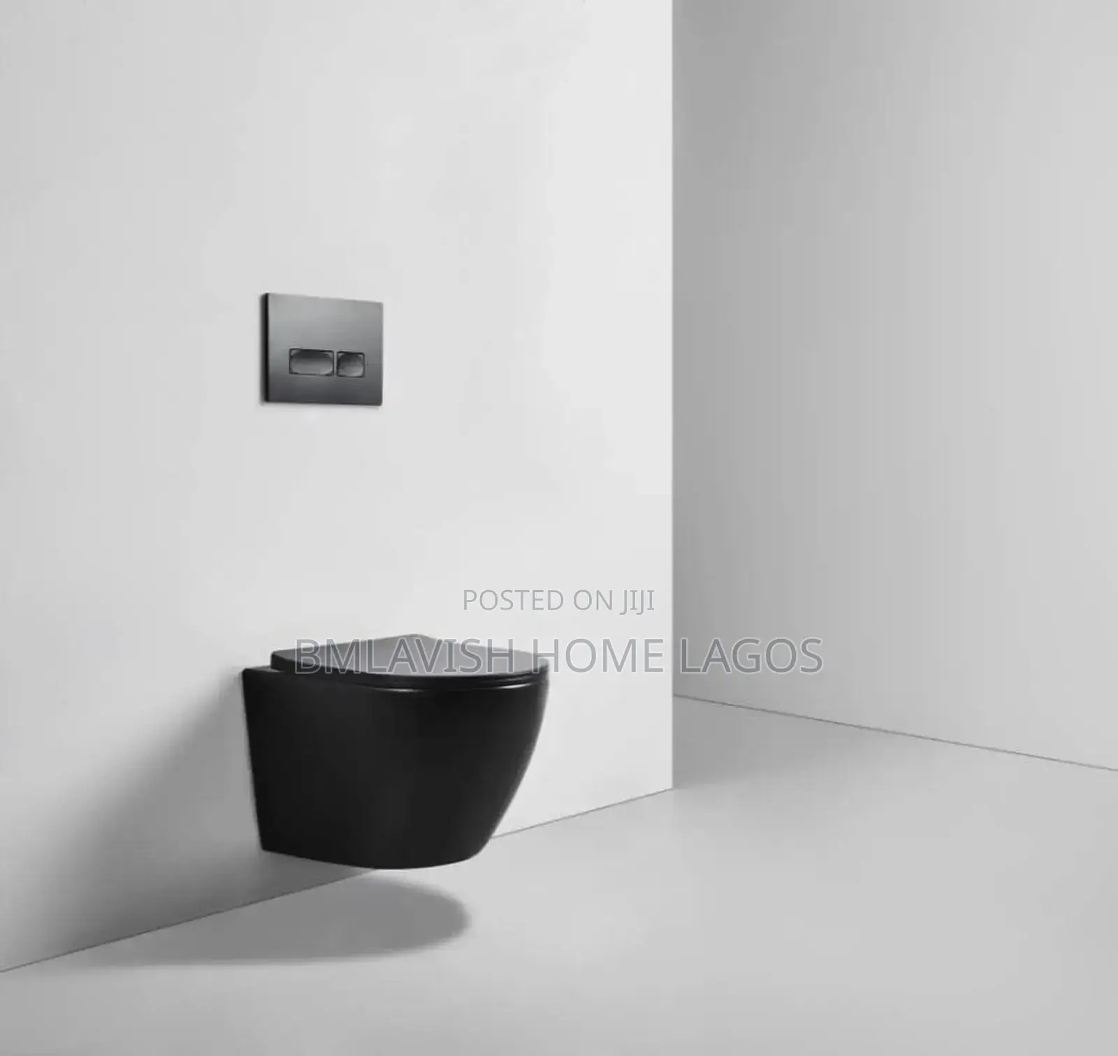 Imperial Black Concealed Water Closet Set