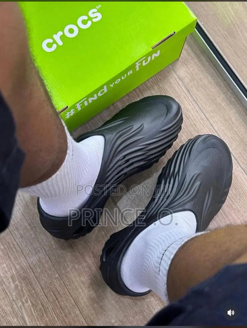 New Black Designed Crocs