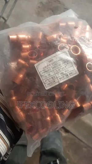 Air Conditioner Copper Pipes And Fittings Such As Elbows And Sockets