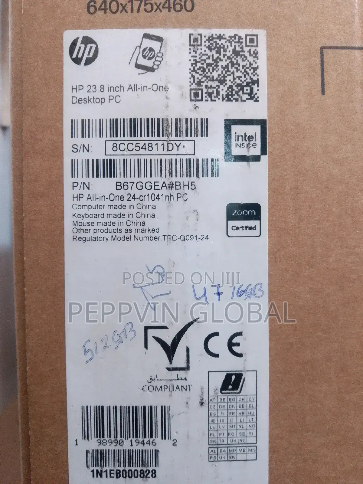 New Desktop Computer HP AiO 24 16GB Intel Core Ultra 7 SSD 512GB