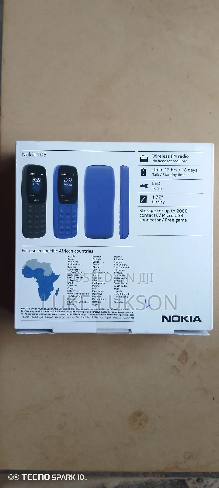 New Nokia 105 Black