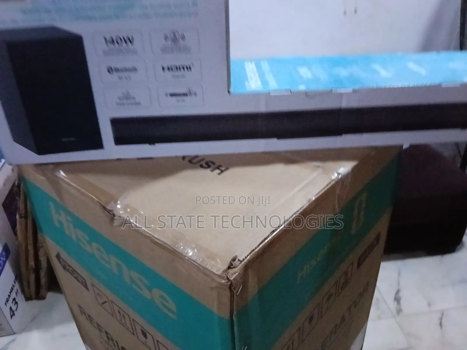 Hisense Hs1800 2.1ch Soundbar System + Wireless Subwoofer (New)
