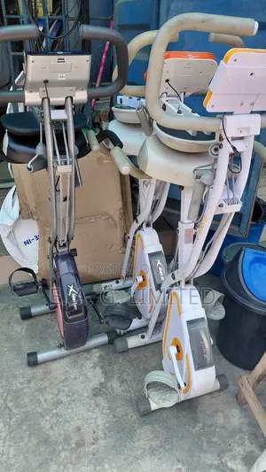 Foldable Indoor Exercise Bike, "X-Frame" Workout Metrics