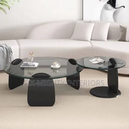Modern Coffee Center Table With Side Stool
