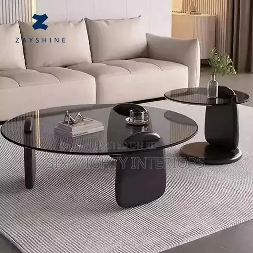 Modern Coffee Center Table With Side Stool