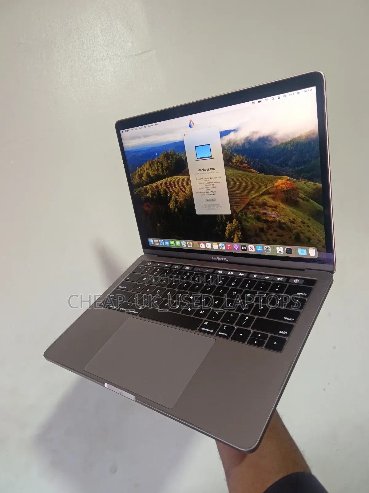 Laptop Apple MacBook Pro 2019 16GB Intel Core i5 SSD 256GB