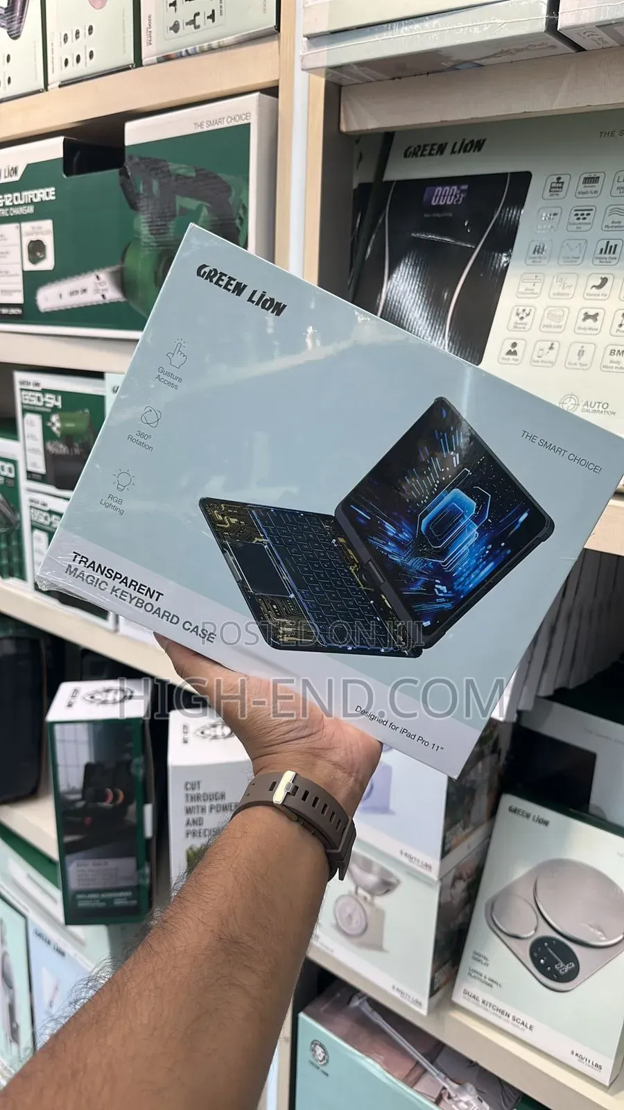 Green Lion Transparent Magic Keyboard Case iPad12.9"