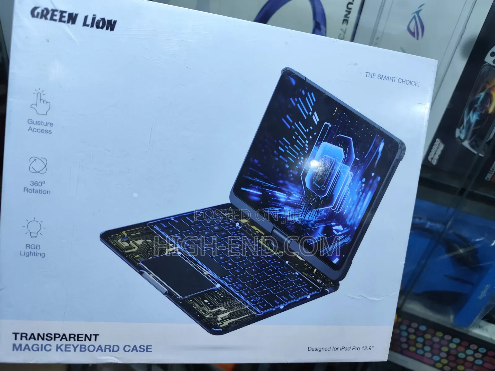Green Lion Transparent Magic Keyboard Case iPad12.9"