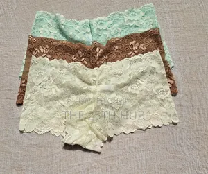 3-Piece Floral Lace Panties Set