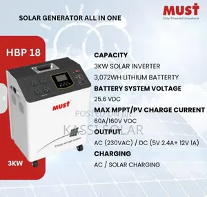 3kwh Must Solar Generator With 450watts Panel (5 Pieces)