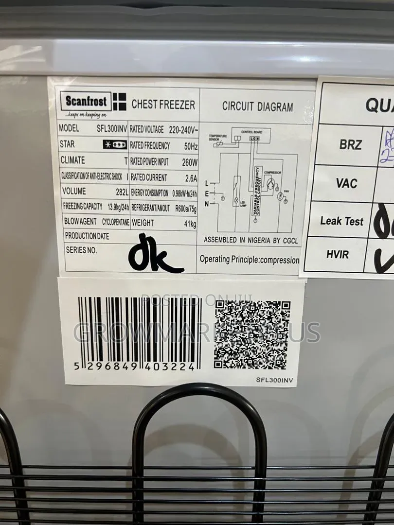 Scanfrost 300l Inverter Chest Freezer