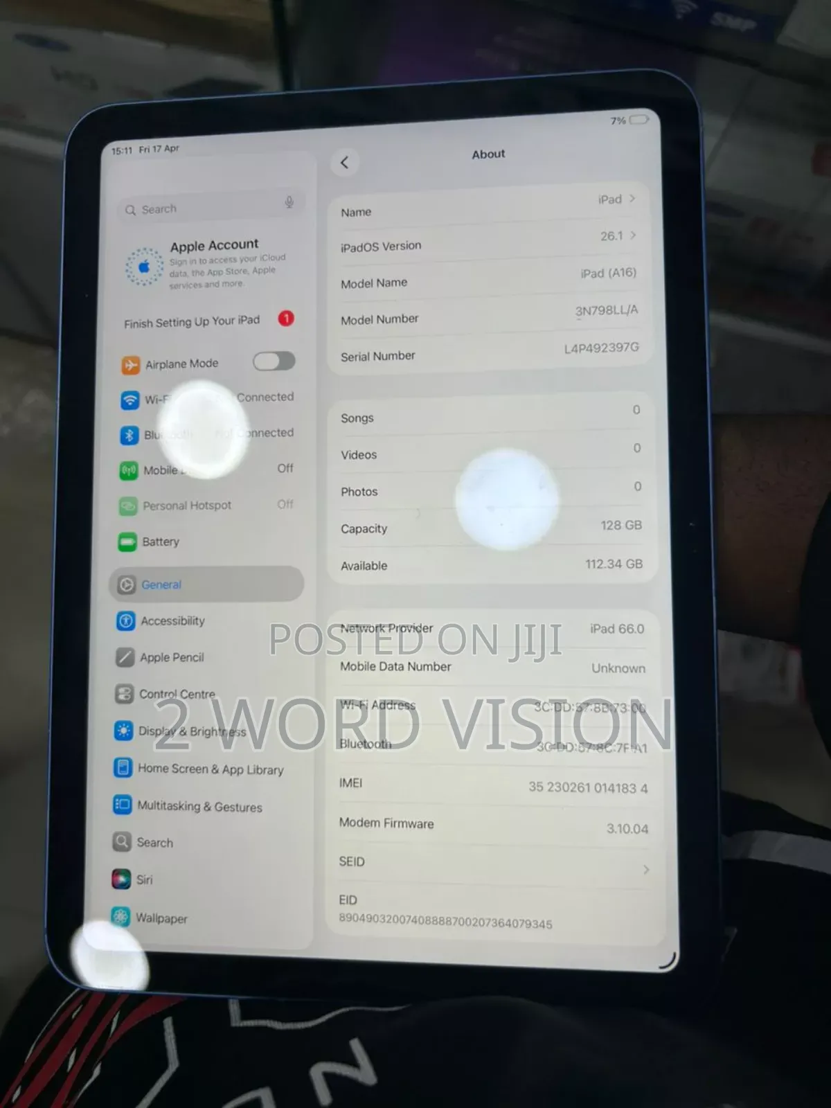 Apple iPad (2025) 128 GB Blue
