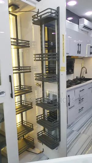 6 Layer Modern Kitchen Pantry Inbuilt Shelf