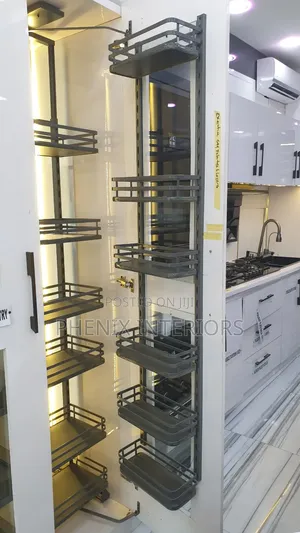 6 Layer Modern Kitchen Pantry Inbuilt Shelf