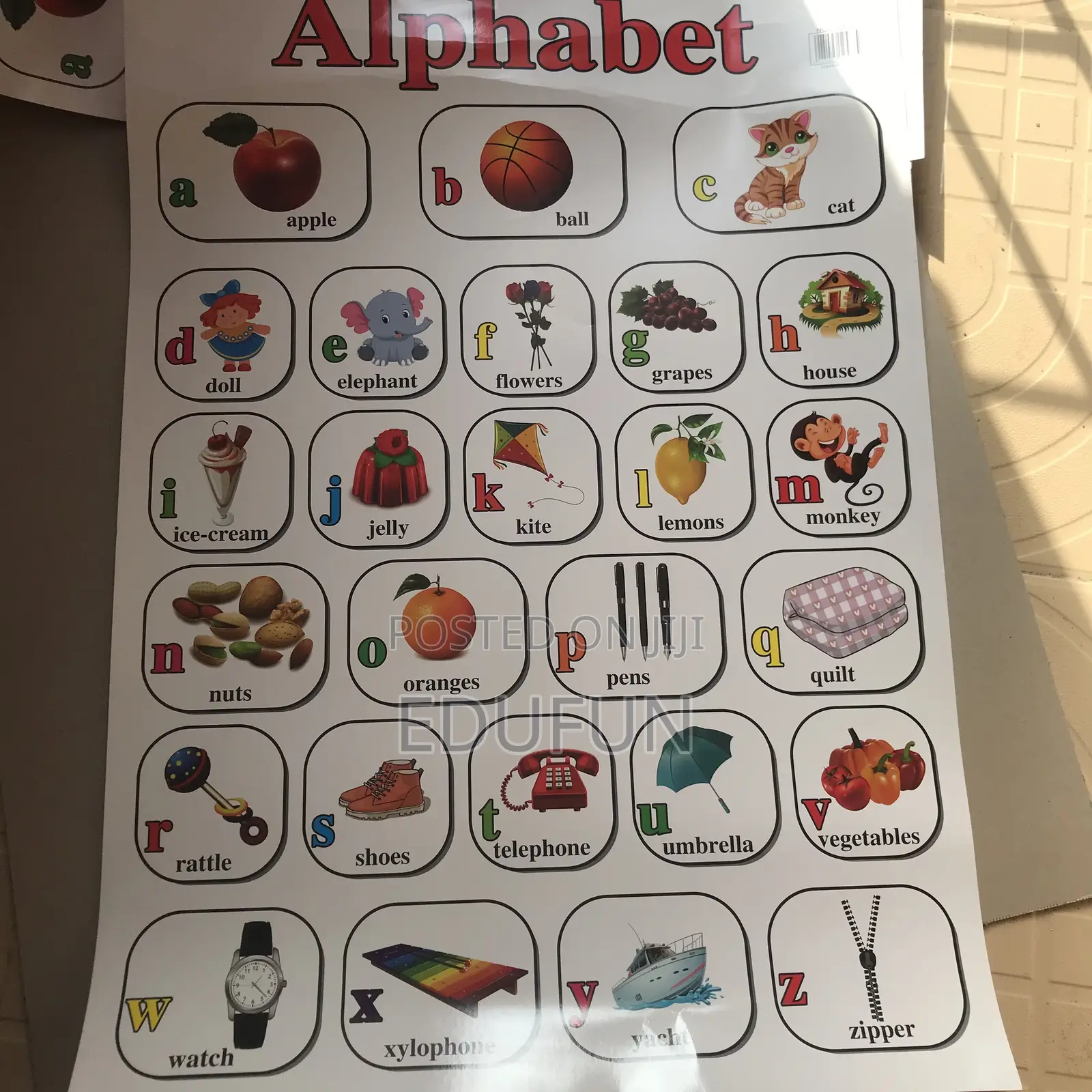 Alphabet Wall Chart