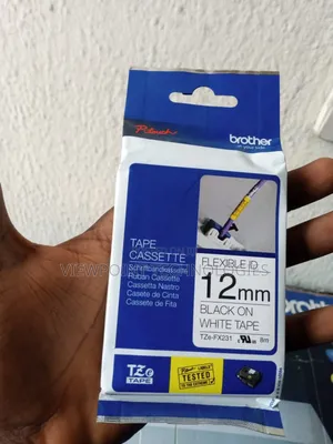 Brother Tze-Fx231 P-Touch Black Unclear Id Label Tape Cassette