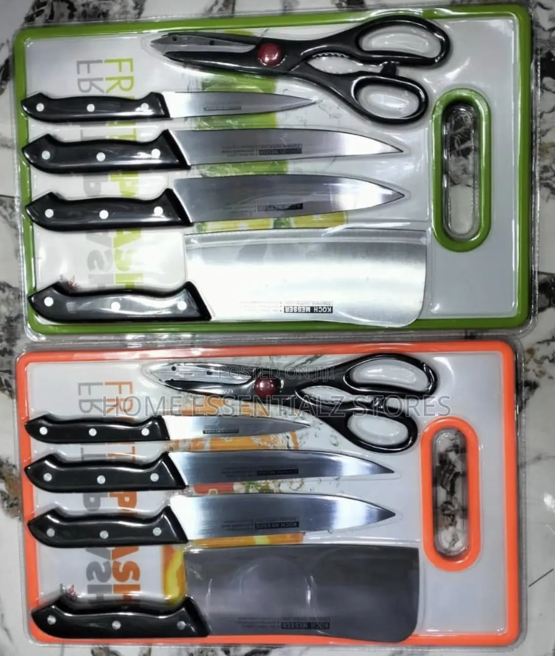 Complete Kitchen Knife Set With Butcher Knife