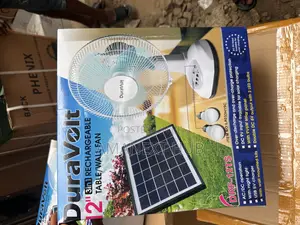 12inches Duravolt Solar/Rechargeable Fan
