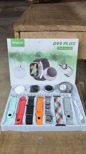 7+4 D99 Plus Watch Set+ Bluetooth Speaker+Ear Pod