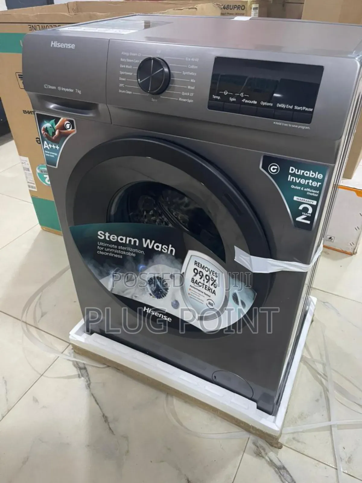 Hisense 7kg Front Load Washer – Fast Wash, Strong Spin Performance