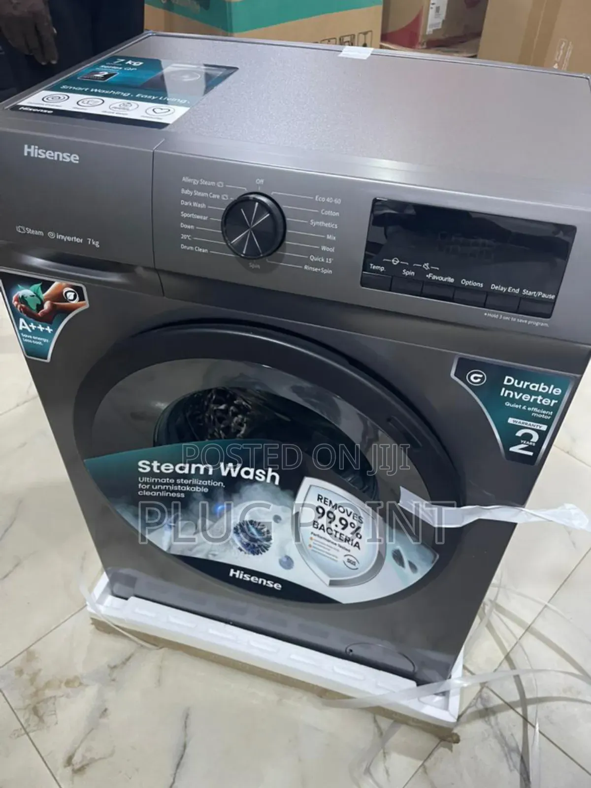 Hisense 7kg Front Load Wash Spin Machine – Durable Build